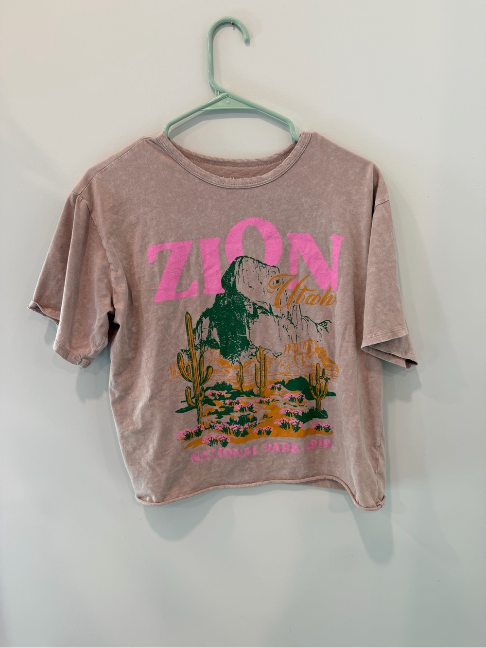Zion Graphic Tee in Dusty Mauve - Kids Shirt